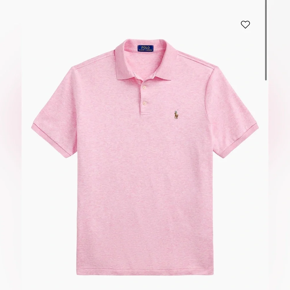 Polo Ralph Lauren Cotton classic -Fit Polo Shirt‎ pink heather XL